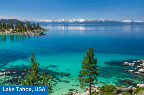 Lake Tahoe, where to travel in April